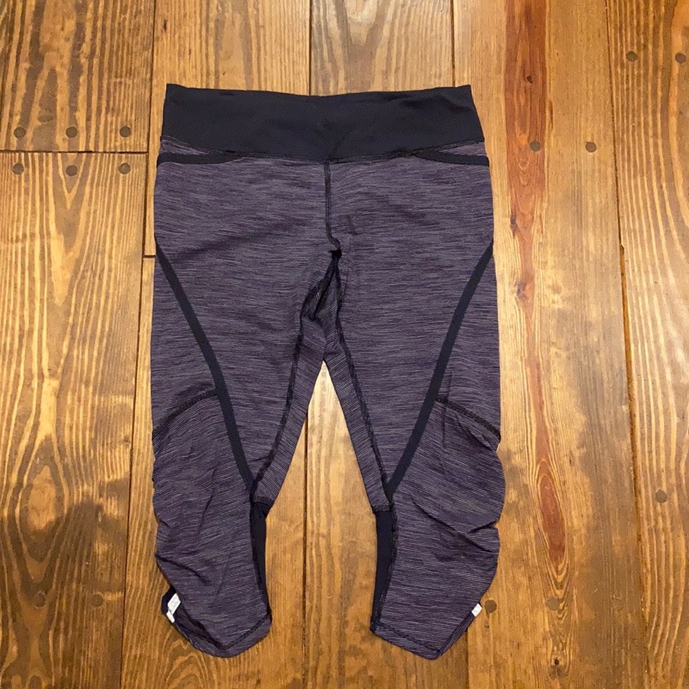 Lululemon Run Pace Crop Wee Are From Space Inkwell - image 1
